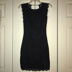 Black lace dress
